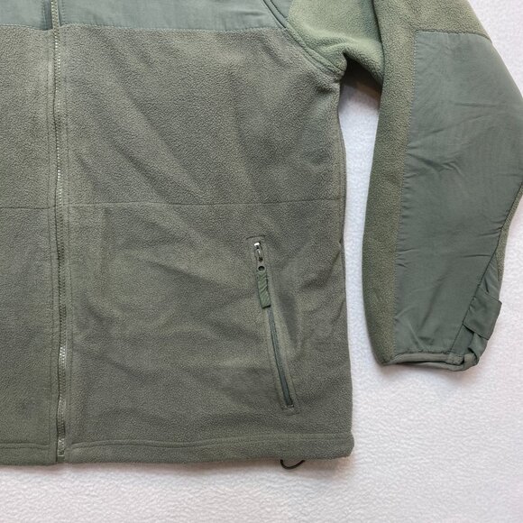 Rothco Fleece Jacket Mens L Green Army Military Full Zip - Picture 3 of 13